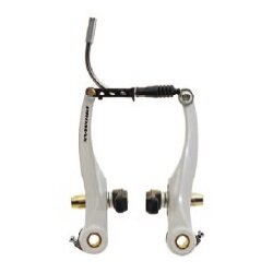 V-brake set voor en achter aluminium wit