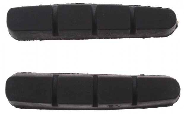 remblokrubbers V-brake 55 x 12 mm zwart 2 stuks