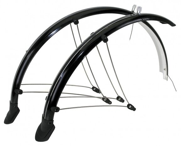 Spatbord Set 60mm Kunststof 20 Inch Zwart
