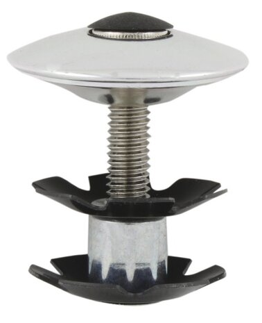 Plug + Aluminium Kap+Schroef Voor Balhoofdstel Zilver