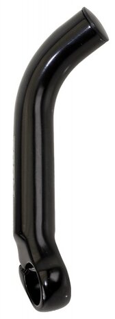 handvatten bar end 16 cm aluminium zwart 2 stuks