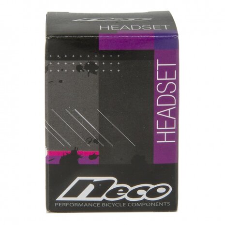 Half-Cartridge-Ahead Balhoofdstel Staal 1 Inch Zwart