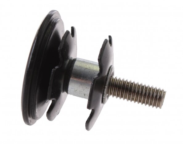 Balhoofdplug ahead 1 1/8 inch aluminium zwart