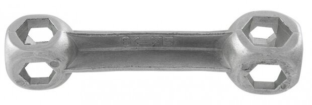 Kopsleutel 10 gaten (6-15 mm)