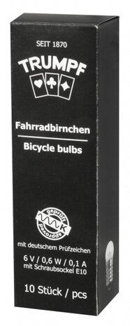 Fietslamp Achter 6 V / 0,6 W 10 Stuks