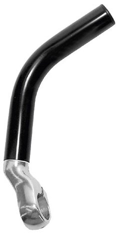 Bar END Aluminium Lang Zwart