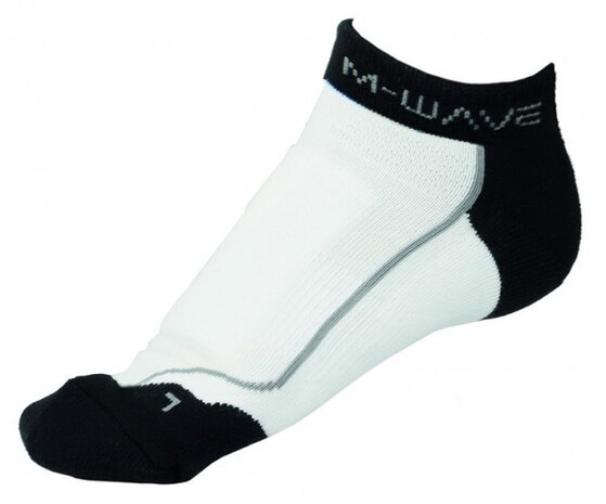 Sportsokken Road Sock Wit Zwart Maat 39/42