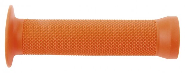 handvat BMX 130 mm rubber oranje 2 stuks