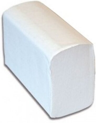 Z-Vouw Handdoek Gerecycled Wit 1-Laags 250 VEL