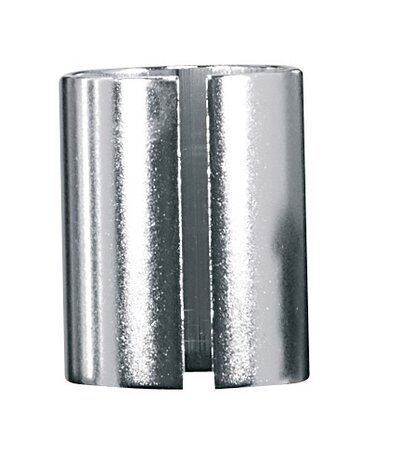 Opvulbus voor stuurpen 25,4 - 28,6 / 38 mm zilver
