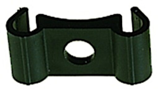 kabelhouder dubbel 4,6 mm zwart