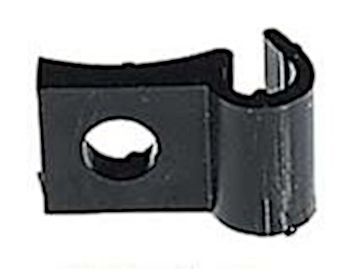 kabelhouder enkel 4,6 mm zwart