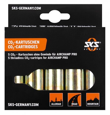 Co2-Patronen 16 Gram Zonder Schroefdraad 5 Stuks