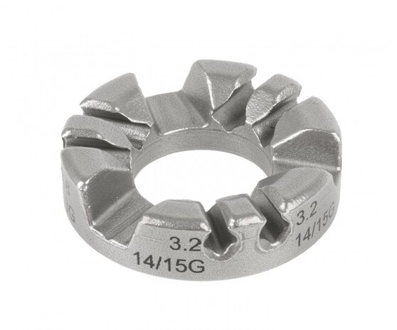 Spaaksleutel 3,2 / 3,4 / 3,6 / 3,9 mm Staal