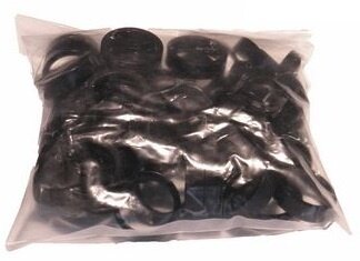 Balhoofdring 1 1/8 Inch X 5 mm Aluminium Zwart 50 Stuks
