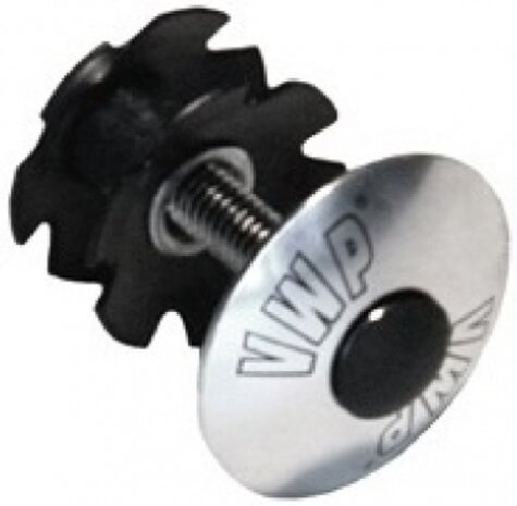 Balhoofdplug 1 Inch Zilver