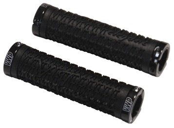 handvat 130 mm rubber/aluminium zwart 4-delig