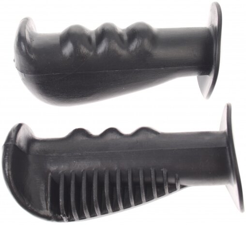 vleugelhandvat BMX 100 mm rubber zwart 2 stuks