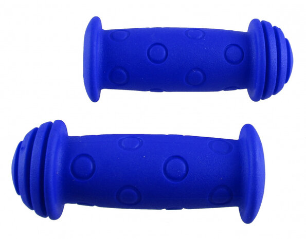 Handvatten kinderfiets 100 mm rondjes blauw