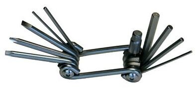 multitool BT08 10 functies 7,5 cm zwart