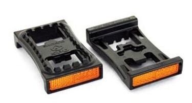 Pedaal-Reflector Sd-pd22 Kunststof Zwart 2 Stuks