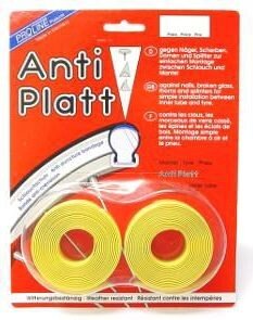 Anti-lekstrip Race 28 inch x 19 mm geel per 2 stuks