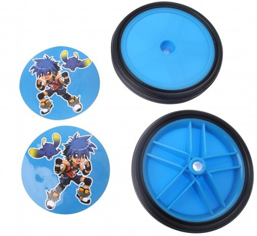 Zijwieltjes 12-20 Inch Djeno PVC Blauw