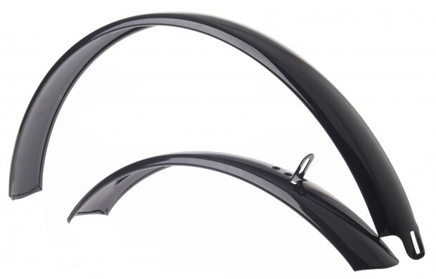 Spatbordset ATB staal 22 inch zwart