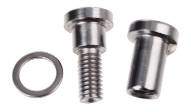Zadelpenbout Race Inbus 25 mm Zilver 6 Stuks