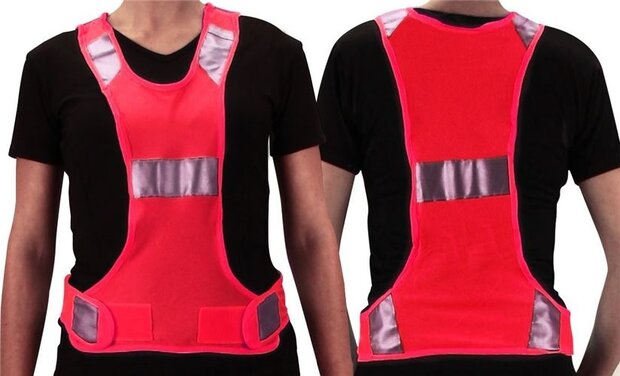 Reflectievest Sport Unisex Roze Maat XS/S
