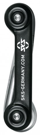mini multitool 7 functies 7 cm zwart/zilver