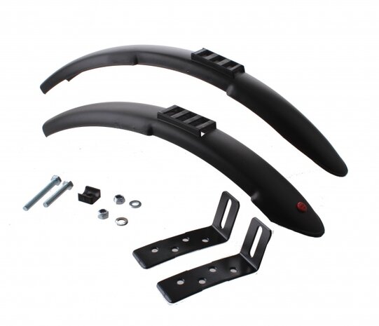 Spatborden Set Kunststof 16 Inch Zwart