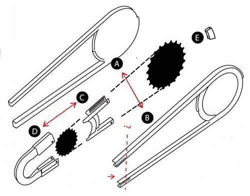 Chainglider 350 V44T A18-22T 24/26-inch open zwart