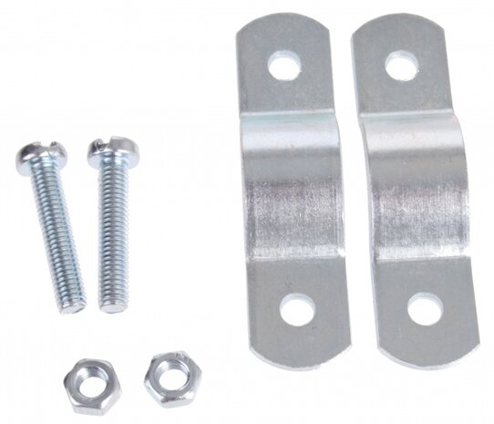 Voordrager-montuur 63.5 mm zilver