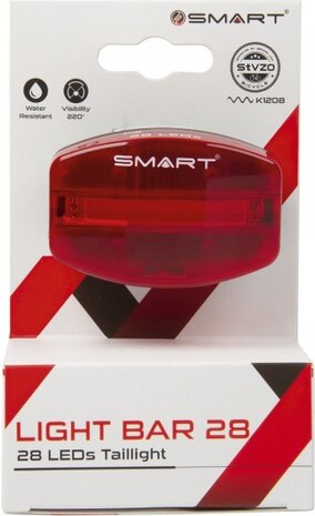Achterlicht lichtstreep batterijen rood