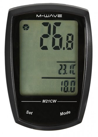 Fietscomputer M21W touch draadloos zwart