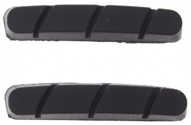remblokrubbers set Shimano V-brake 55 x 11 mm zwart