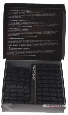 remblokrubbers set Shimano V-brake 55 x 11 mm zwart