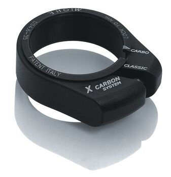 Zadelpenklem carbon 34.9 mm zwart