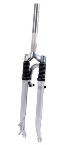 Voorvork verend 28 inch 1 1/8 inch grijs
