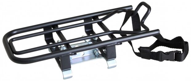 Opzetdrager universeel E-Bike staal matzwart