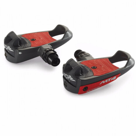 Klikpedaal MT4 9/16 Inch set rood/grijs