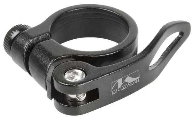 Zadelpenklem Clampy-QR 34,9 mm aluminium zwart