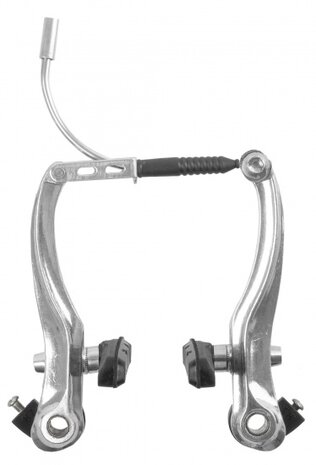 V-Brake hoef aluminium voor en achter 110 mm zilver