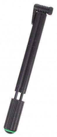 Mini handpomp met dubbele cylinder zwart