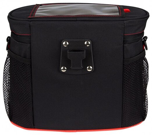 stuurtas Ovaal 10,7 liter zwart/rood