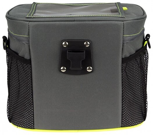 stuurtas Ovaal 10,7 liter grijs/groen