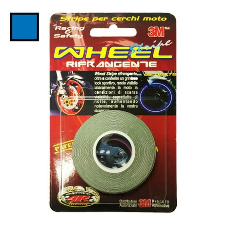 Wiel reflectietape 5 mm x 6 m blauw