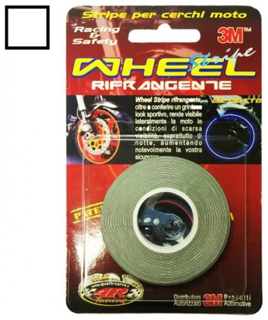 Wiel reflectietape 5 mm x 6 m wit