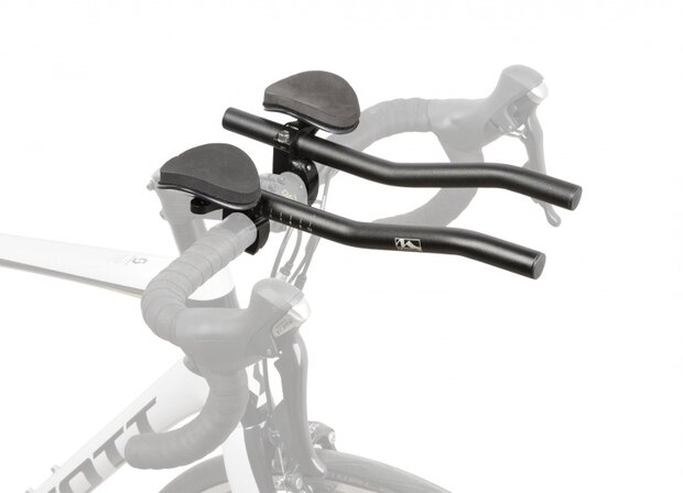 Opzetstuur Triatlon Aero 25,4 / 350 / 31,8 mm zwart
